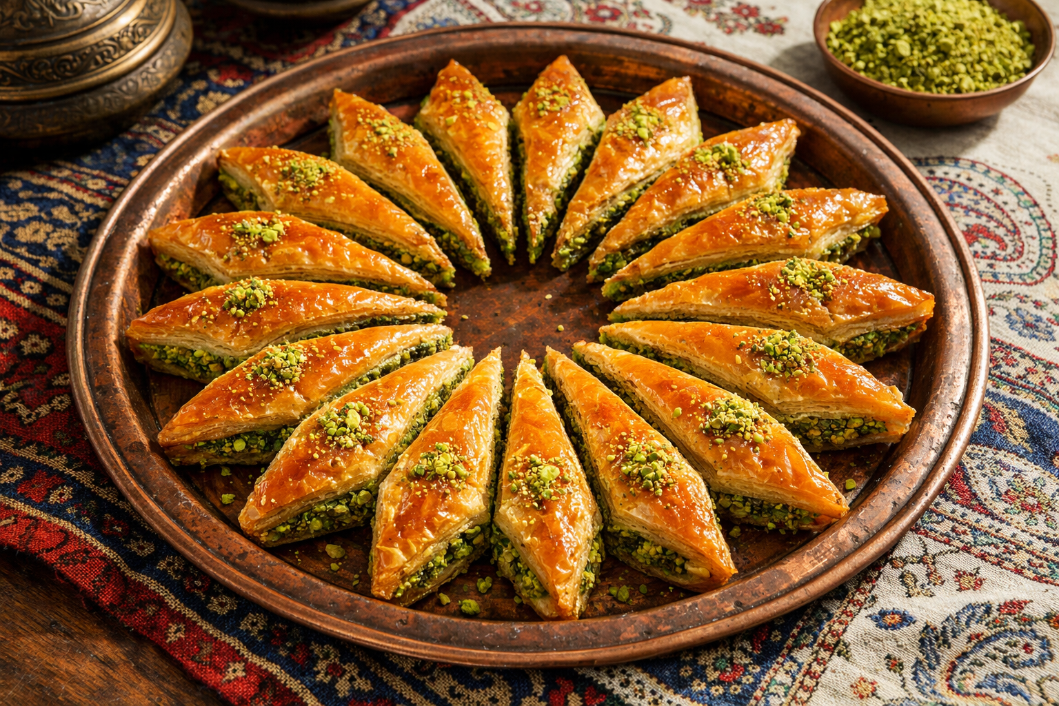 Havuç dilimi kesimli baklava